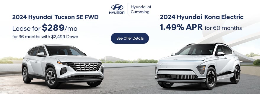 2024 Hyundai Tucson SE FWD & 2024 Hyundai Kona Electric